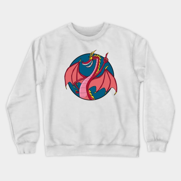 Hildegard Gretchwyrm in a circle Crewneck Sweatshirt by Slack Wyrm